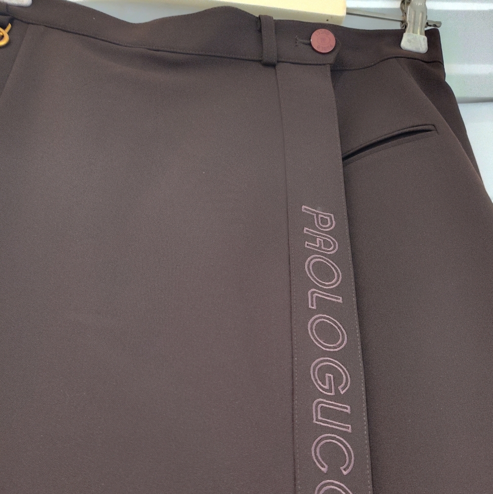 Vtg Paolo Gucci Skirt Brn - Picture 4 of 13